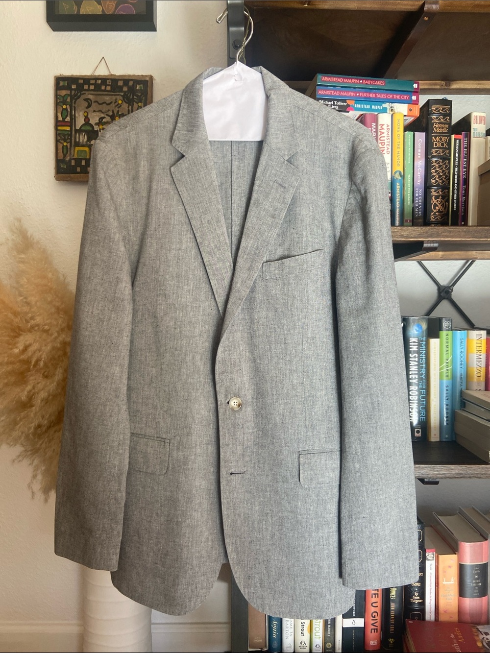 J Crew Gray Men's Suit (Jacket + Pants)